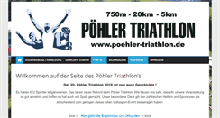Desktop Screenshot of poehler-triathlon.de