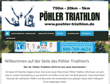 Tablet Screenshot of poehler-triathlon.de